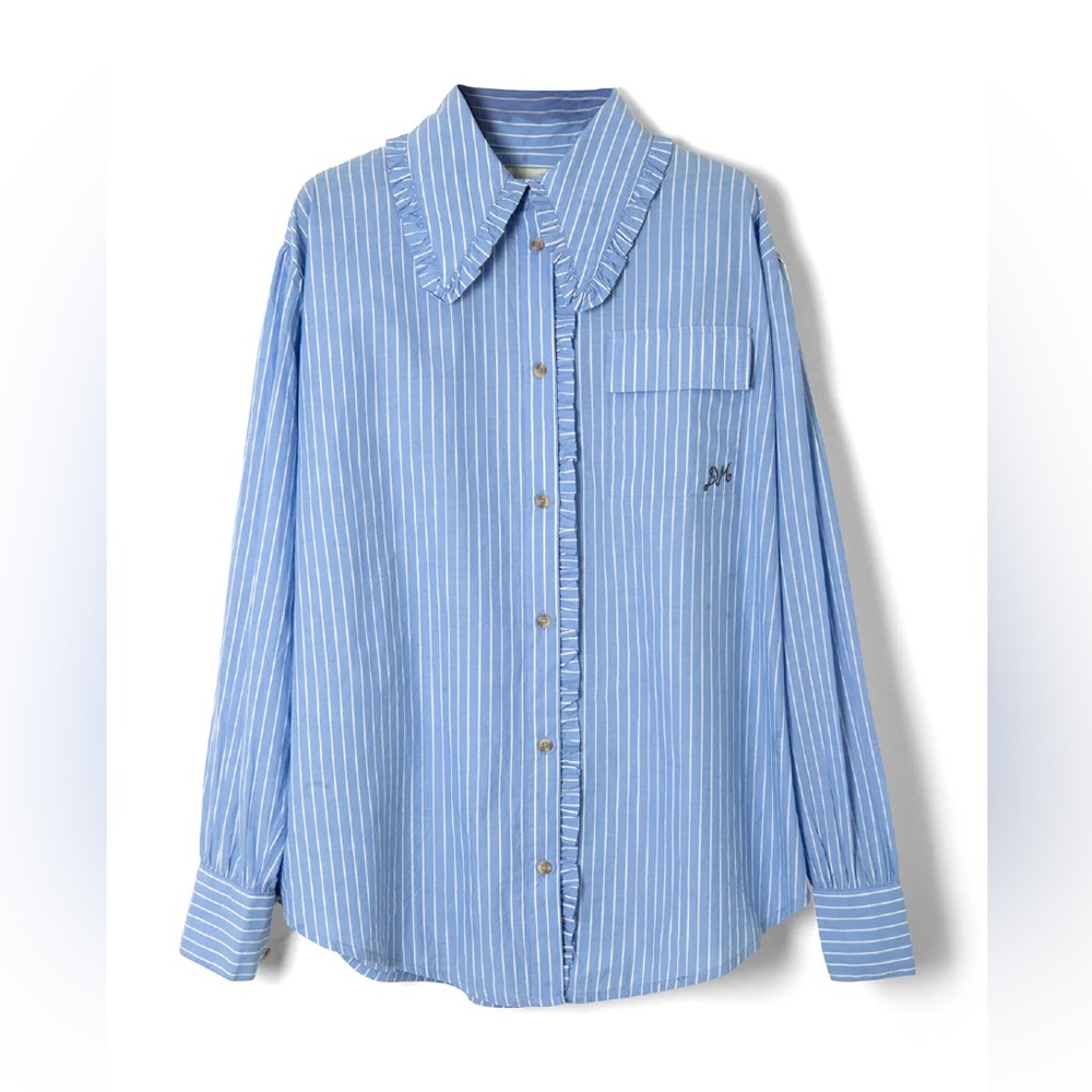 Damson Madder Blue Striped Women's Top